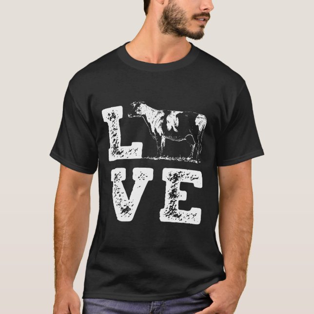 T-shirt Vache  Vêtements de vache Vache Premium (Devant)