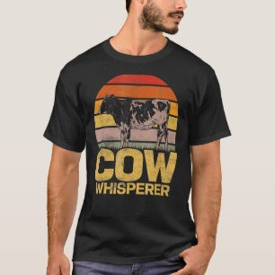 T-shirt Vache Whisperer Bovins Fermier Animaux de ferme