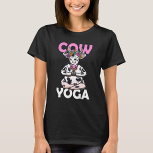 T-shirt Vache Yoga Méditation Namaste Yogi Entraînement Gé