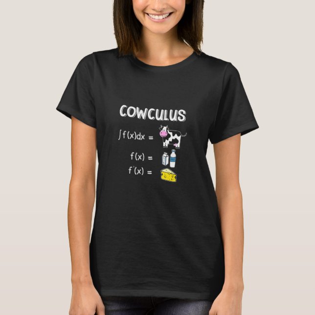 T-shirt Vacheculus Vache Math Étudiant Nerd Prof Mathémati (Devant)