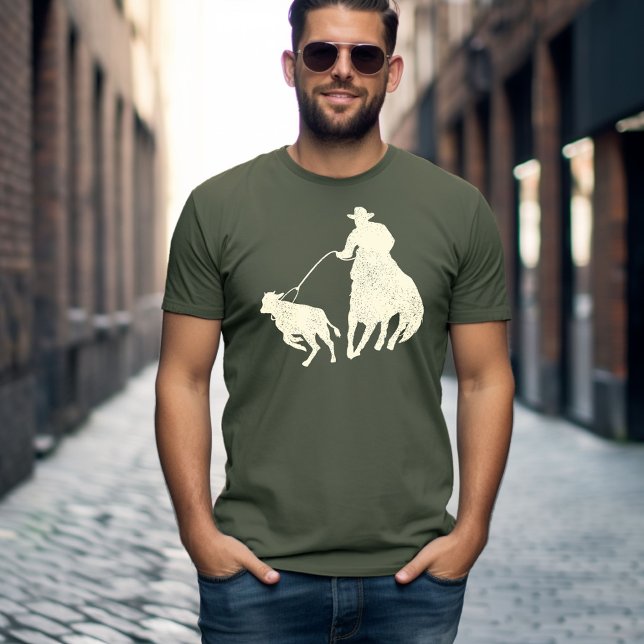 T-shirt Vacher de Roping de Veau (Créateur téléchargé)