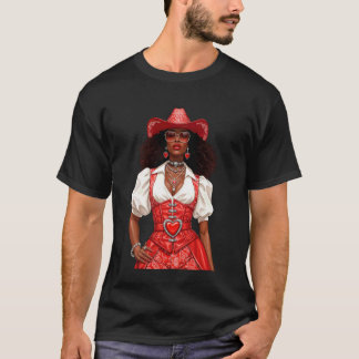 T-shirt Vachère noire Mélanine