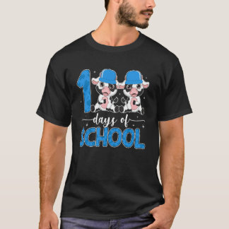 T-shirt Vaches 100 jours d'école 100 jours Étudiants plus