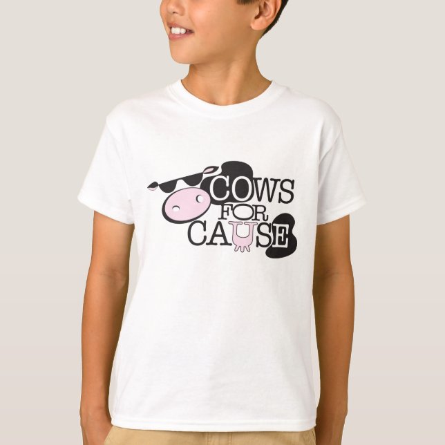 T-SHIRT VACHES À CAUSE (Devant)