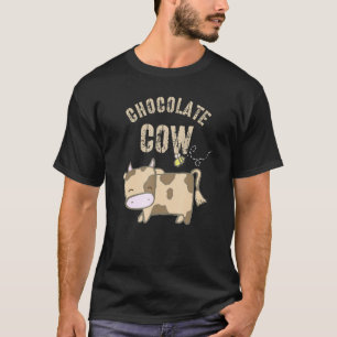 T-shirt Vaches à la fraise amie vache au chocolat Chocolat