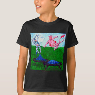 T-shirt Vaches à trempoline