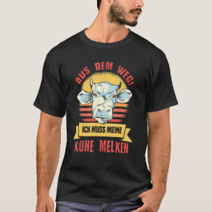 T-shirt Vaches Bétail Animaux Ferme Agriculteur Tracteur C