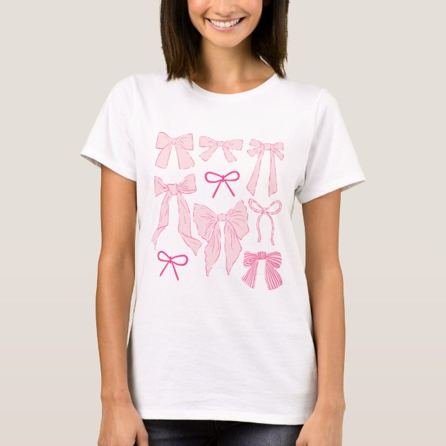 T-shirt Vaches blanches roses (Devant)