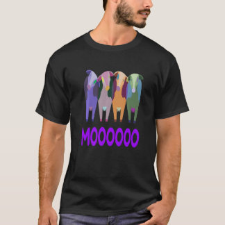 T-shirt Vaches Colorées Magnifiques Faisant Moooooo Premiu
