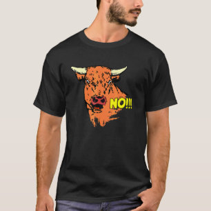 T-shirt Vaches Comique Vache dit Pas de boeuf Taurus Farm