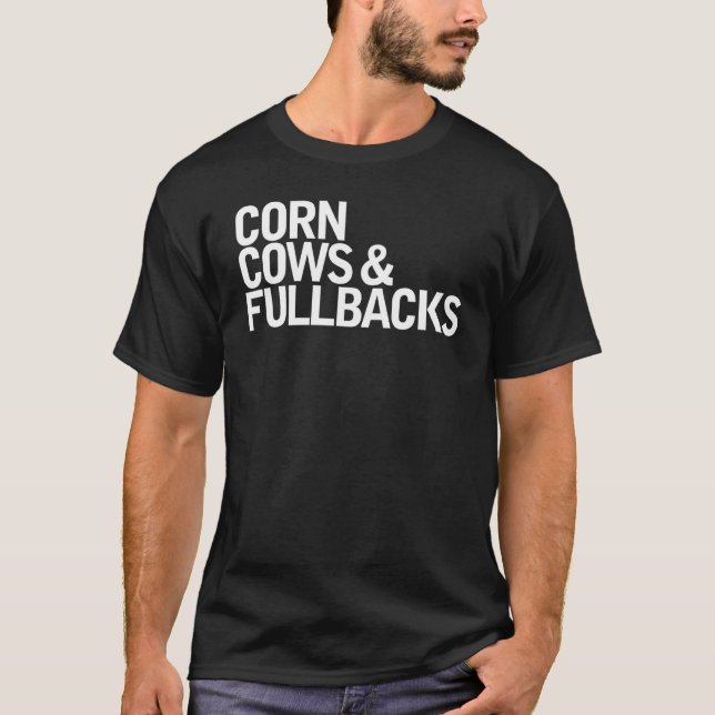 T-shirt Vaches de maïs et fullbacks Queto 1 (Devant)