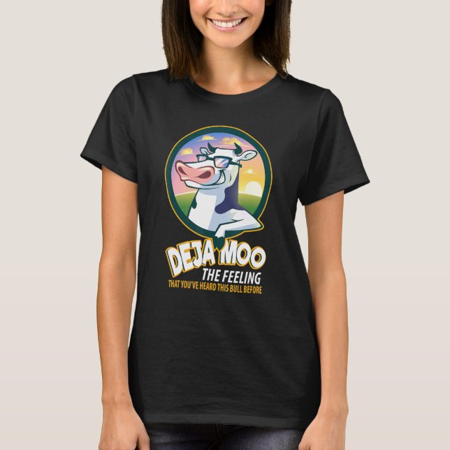 T-shirt Vaches Deja Moo Vache (Devant)