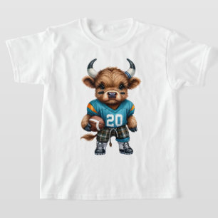 T-shirt Vaches des Highlands et Football