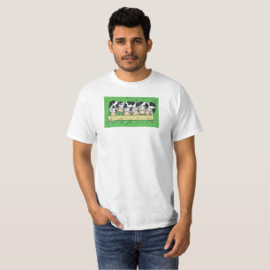 T-shirt Vaches et châteaux dans un champ d'agriculteurs