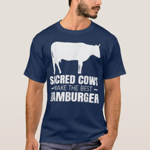 T-shirt Vaches La Ferme Sacrée Vaches Font Le Meilleur Ham