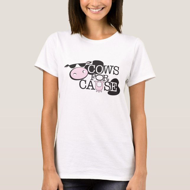 T-SHIRT VACHES POUR LA CAUSE (Devant)