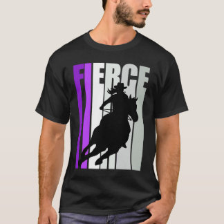 T-shirt Vachette Violette Fierce Thème Occidental Motivati