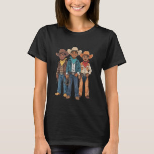 T-shirt Vachetteur Mélanine Drôle Enfants Rodéo Western