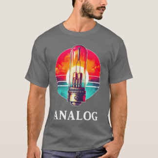T-shirt Vacuumube Amp Analogique Vintage Rétro s pour Homm