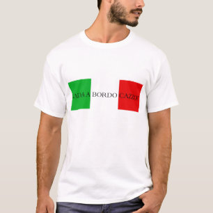 T-shirt Vada un drapeau d'Italien de chemise de bordo