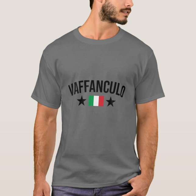 T-shirt Vaffanculo Drôle Italien Dit Que C'Est Commun Dans (Devant)
