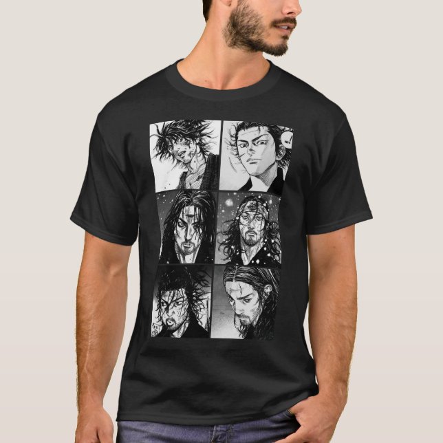 T-shirt Vagabond Manga face (Devant)