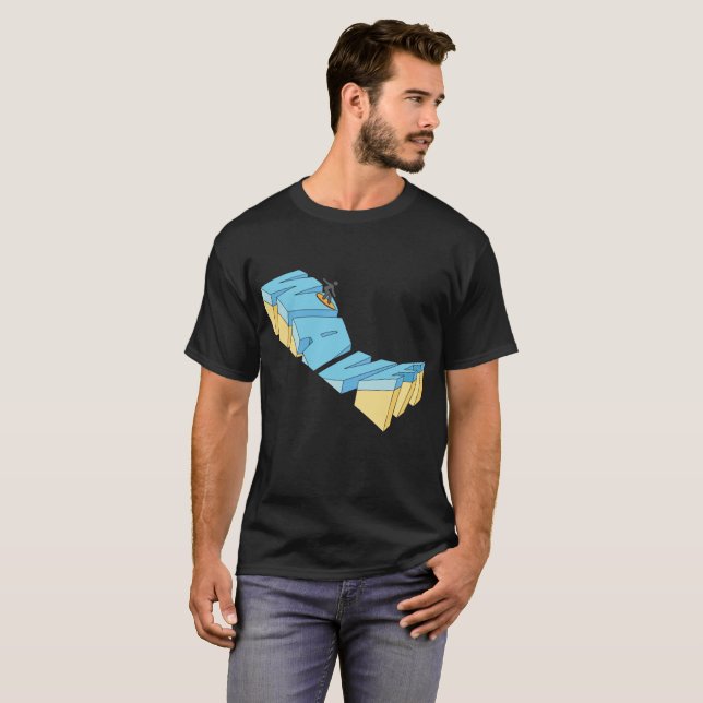 T-shirt vague (Devant entier)