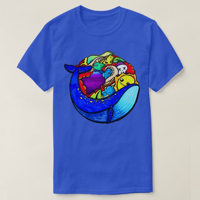 T-shirt Vague baleine (Design devant)