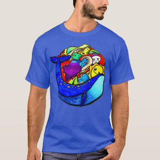 T-shirt Vague baleine