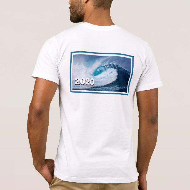 T-shirt Vague bleue en 2020 (Dos)