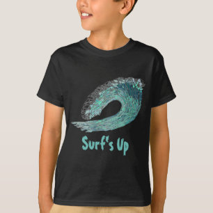 T-shirt Vague Bleue, Surf !