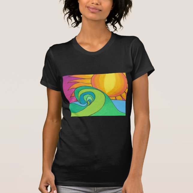T-shirt Vague chaude (Devant)