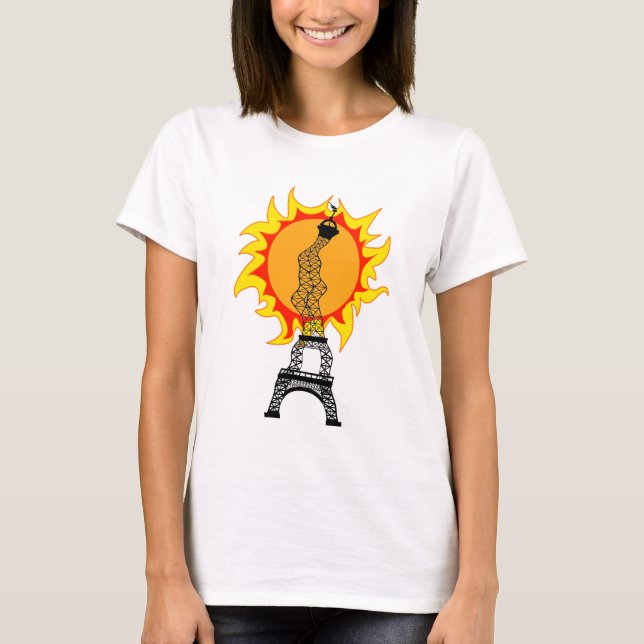 T-shirt Vague de chaleur européenne (Devant)