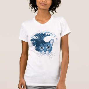 T-shirt Vague de chat bleu pour Kamala Harris 2024 Drôle