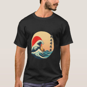 T-shirt Vague de chat vintage