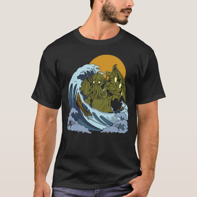 T-shirt Vague de Cthulhu (Devant)