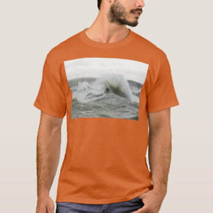 T-shirt Vague de curling Spray au port de Newhaven