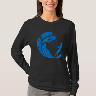 T-shirt Vague de kite surfeur Vagues Planche à voile Dicto