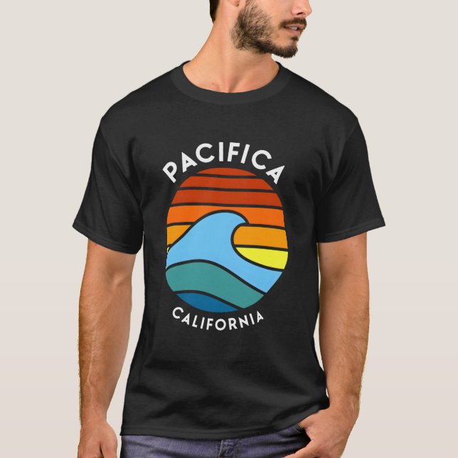 T-shirt Vague de Pacifica Californie (Devant)