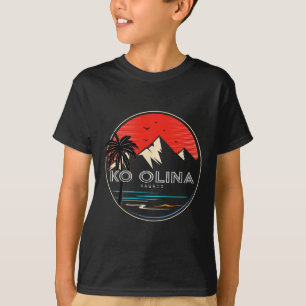 T-shirt Vague de surf rétro Hawaï Ko Olina