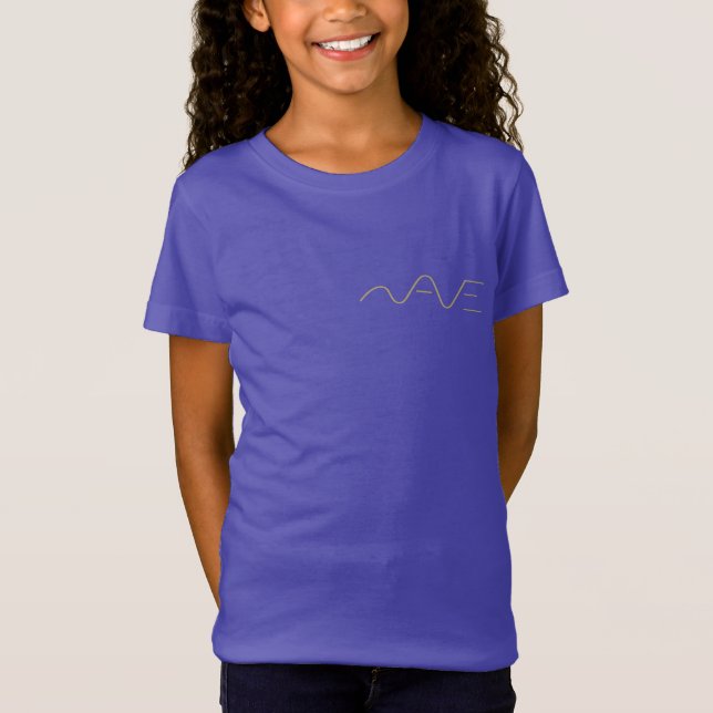T-Shirt vague design mignon (Devant)
