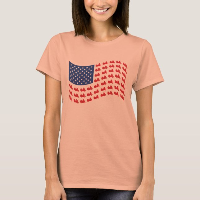 T-shirt vague-drapeau (Devant)
