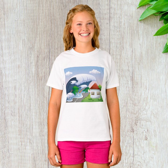 T-shirt Vague du tsunami (Créateur téléchargé)