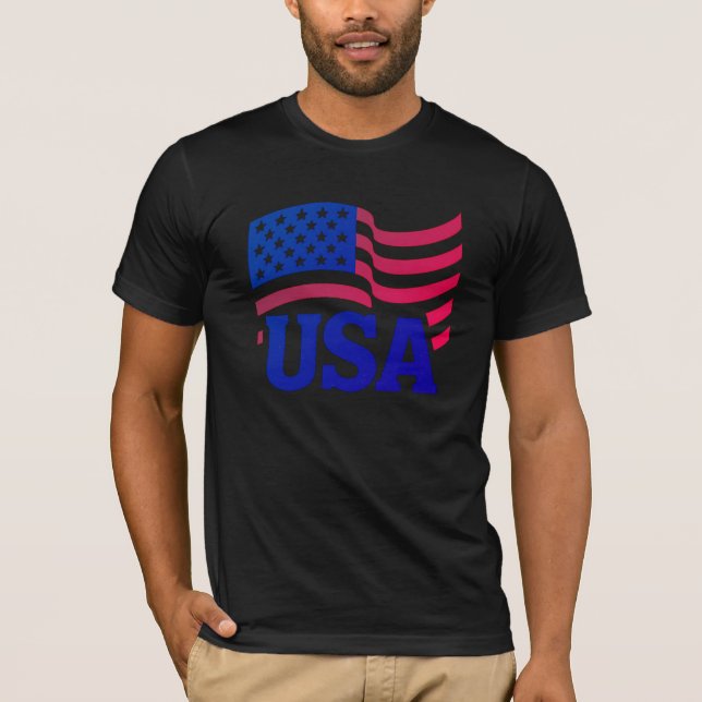 T-shirt Vague d'unité américaine (Devant)