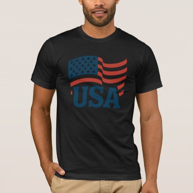 T-shirt Vague d'unité américaine (Devant)