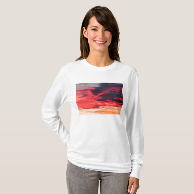 T-shirt vague féline (Devant entier)