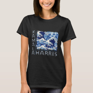 T-shirt Vague Mignonne De Chats Bleus Pour Kamala Harris D