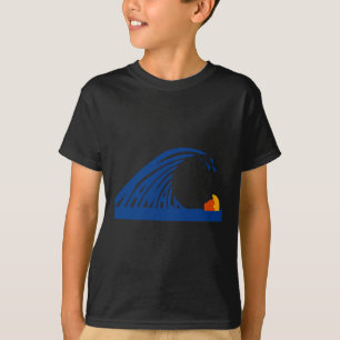T-shirt Vague Mignonne De Vague Bleue Kamala Pour Kamala F