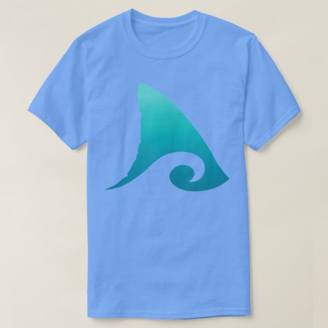 T-shirt Vague océanique Fin Requin (Design devant)