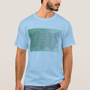 T-shirt Vague Ombre de noms de groupe d'animaux aquatiques